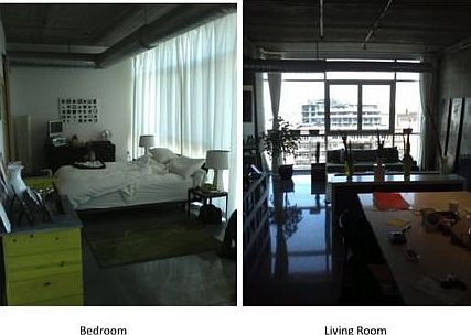 Bedroom and Living Room