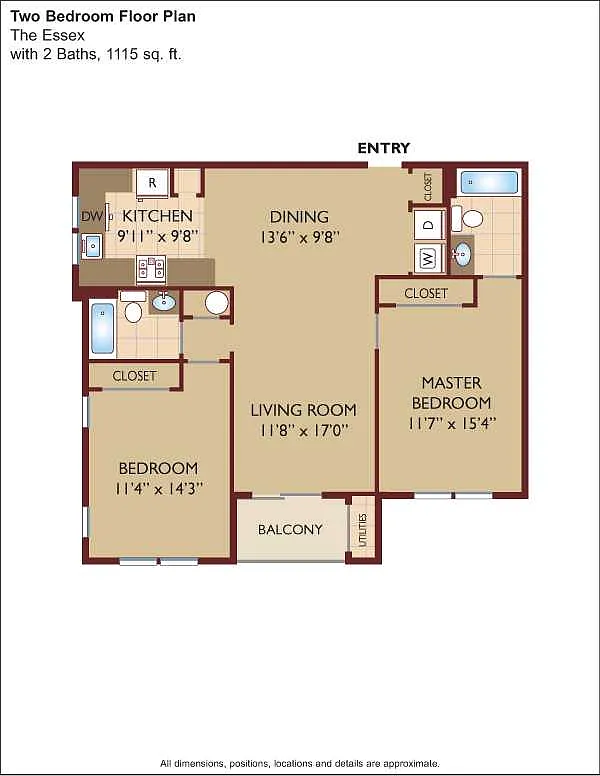 Floor plan $2.87/sq.ft. - The Essex