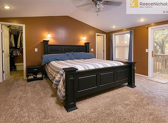 Master bedroom with martini deck and his and her walkins!