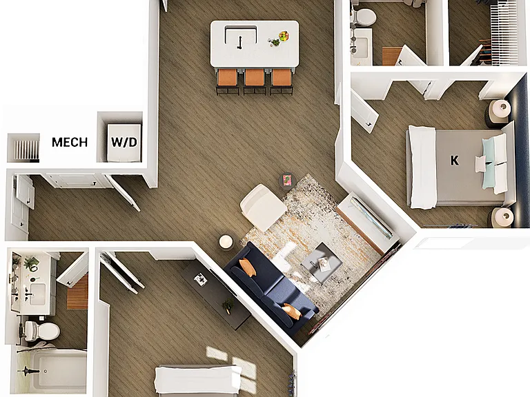 B2-M floor plan Matheson Mill by Broadstone