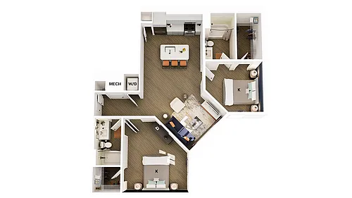 Floor plan B2-M