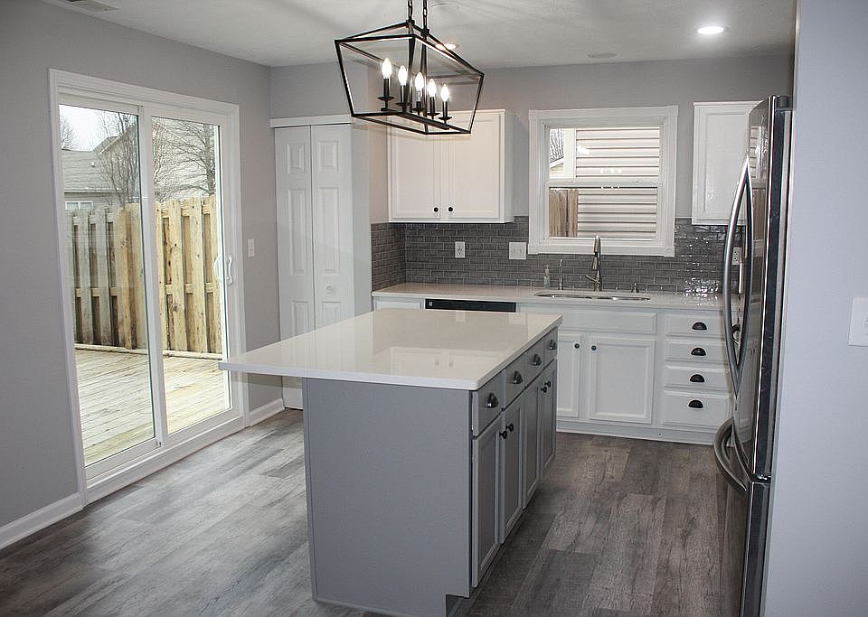 Kitchen and patio door