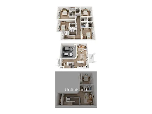 Floor plan Trevi (Unfinished Basement)