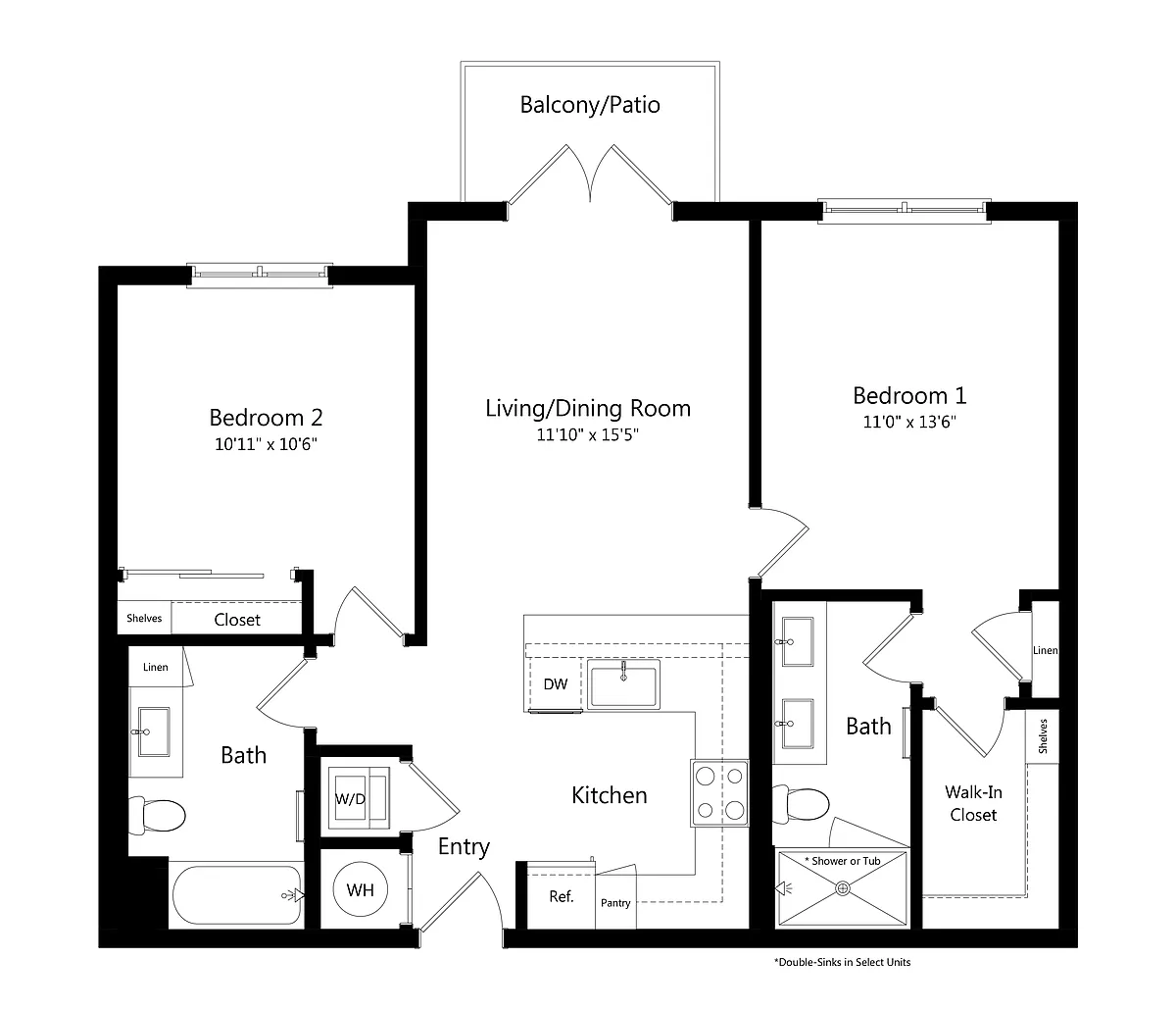 Floor plan B1 80
