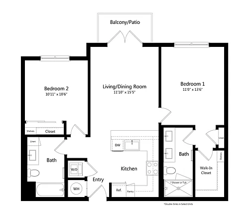 Floor plan B1 80