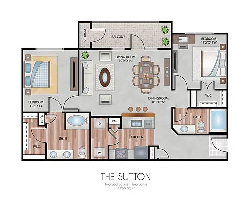 Floor plan The Sutton