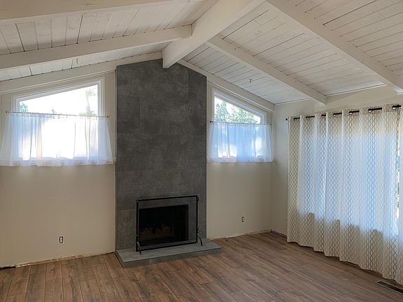 tiled fireplace
