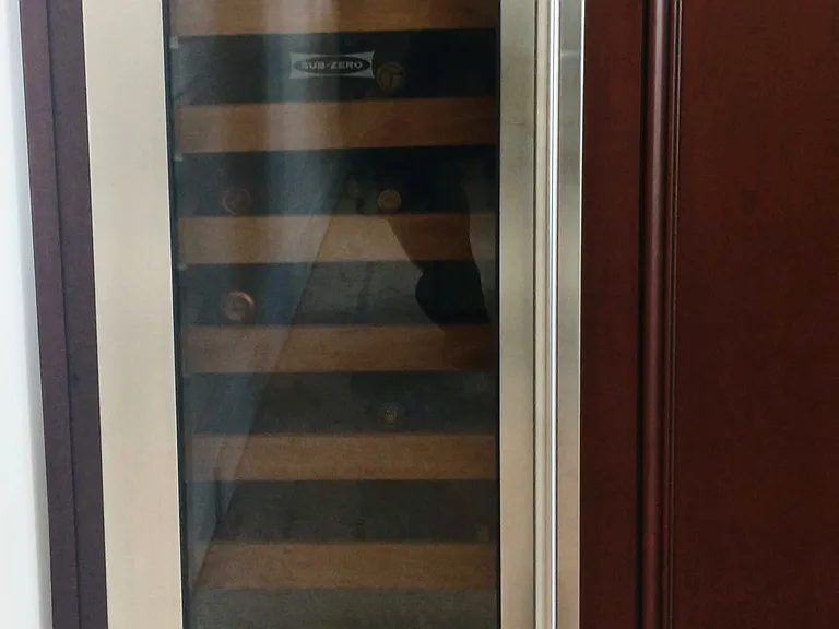 Built-in wine fridge