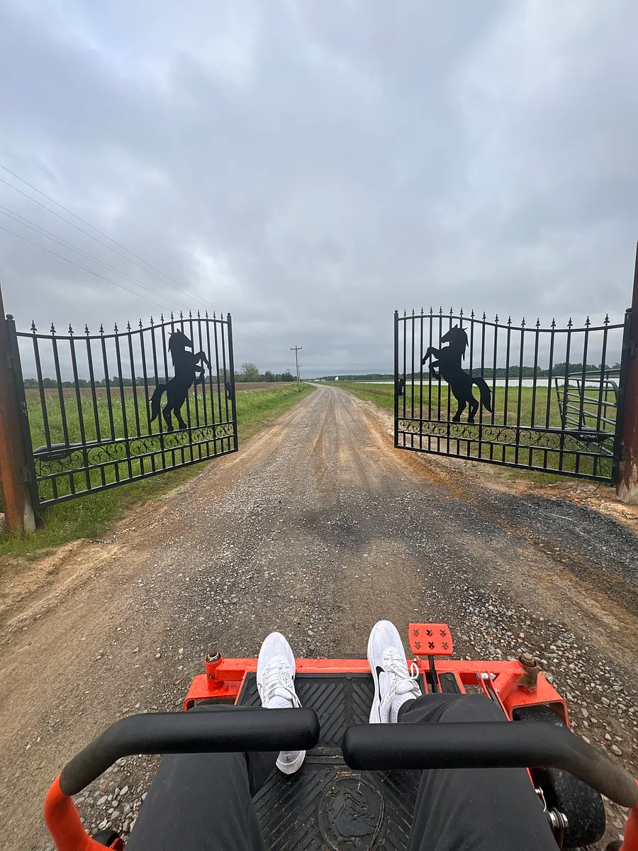 Shared automatic gate entrance between you and the farmer - 9478 W Essie Ln