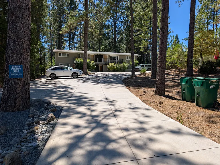 New concrete driveway