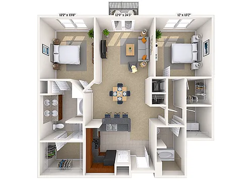 Floor plan Thrasher