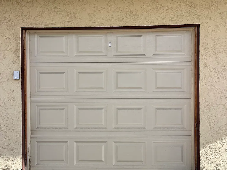 garage with remote opener and keypad