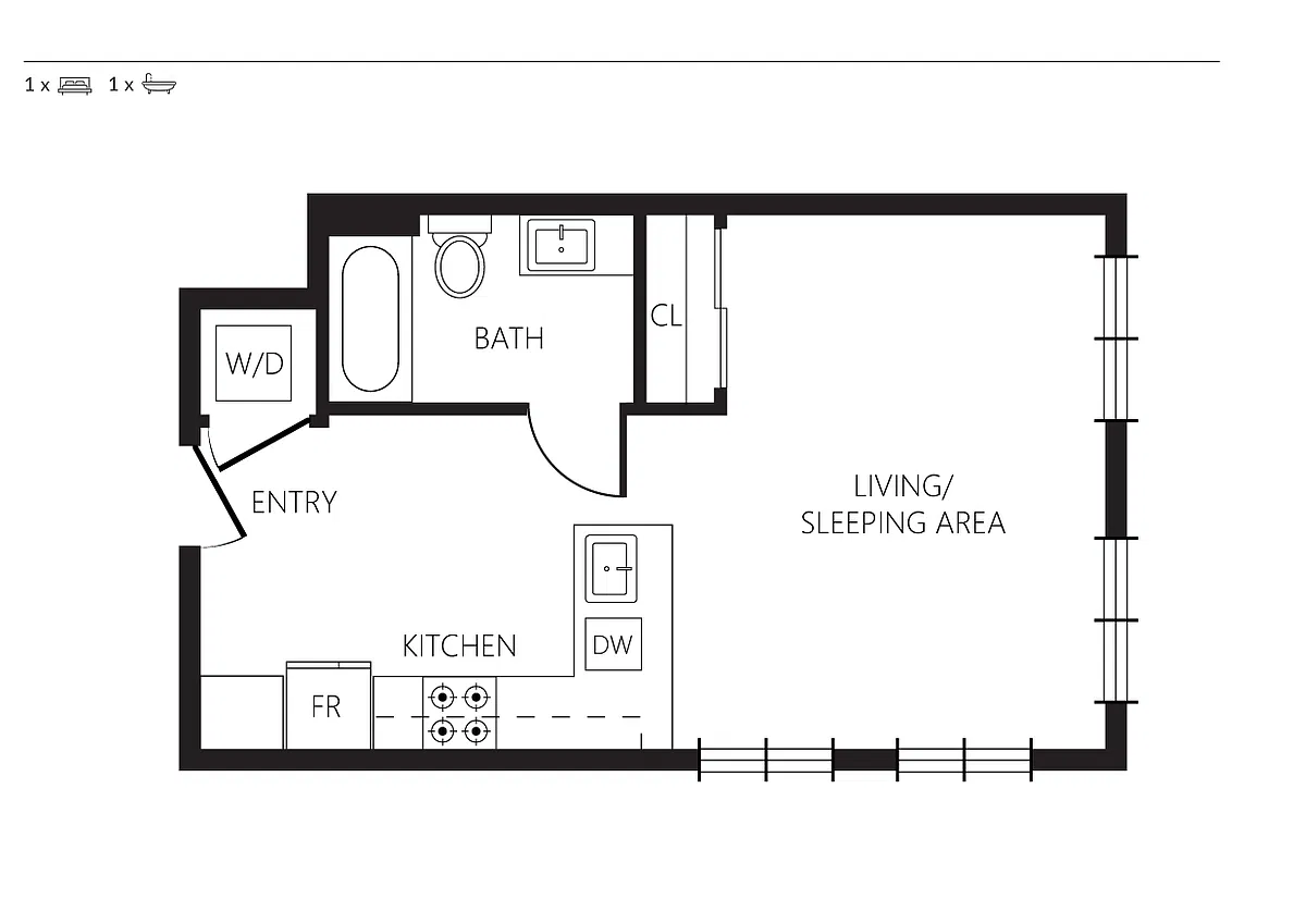 Floor plan Studio C