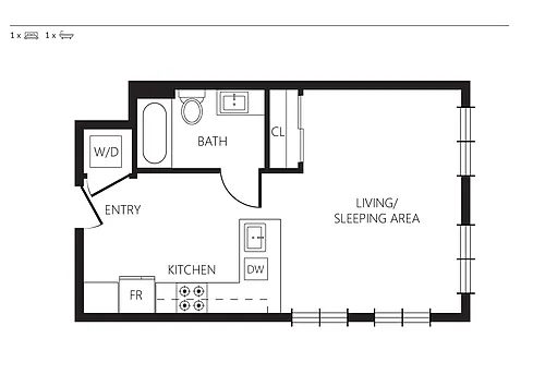 Floor plan Studio C