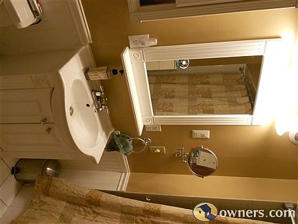 Updated bathroom on first level