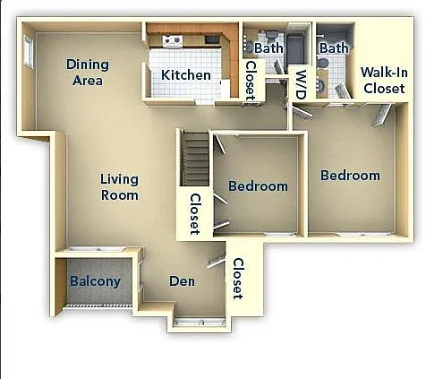 Floor plan Two Bedroom