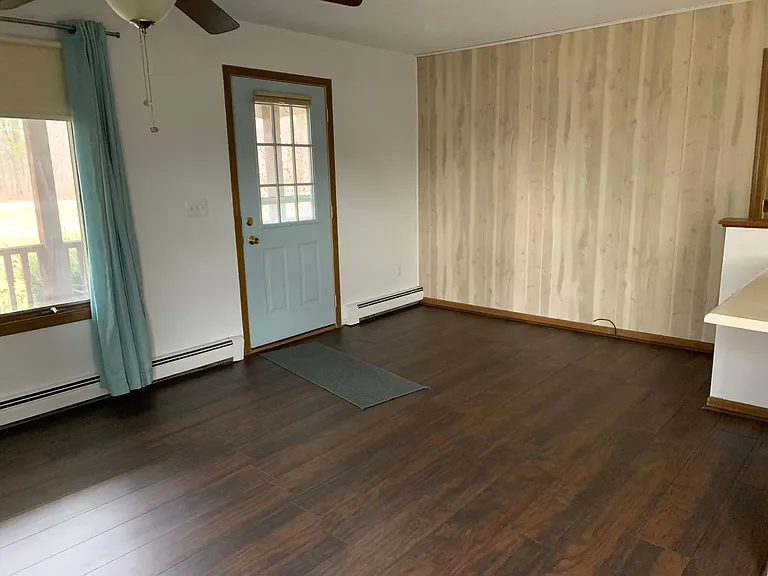 Front door living room view