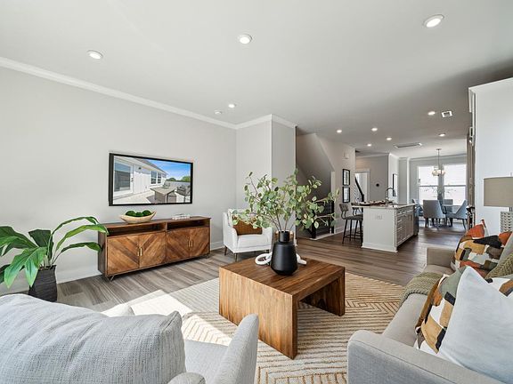 Open-concept living room perfect for hosting