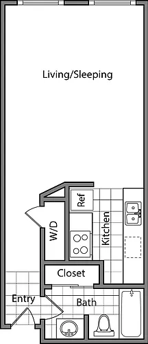 Floor plan Studio BB