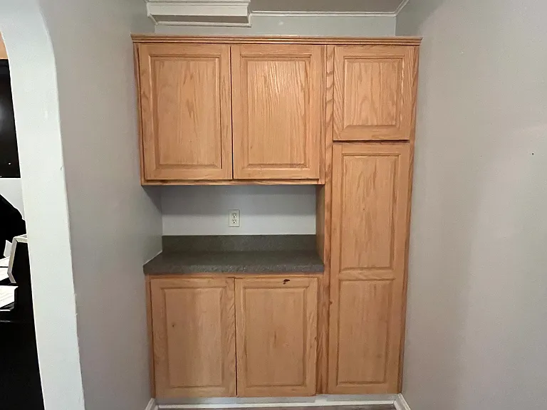 Pantry storage off of the kitchen