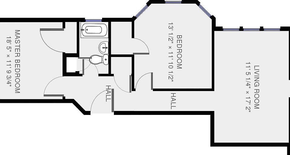 860sf 2br, no stairs - ground floor