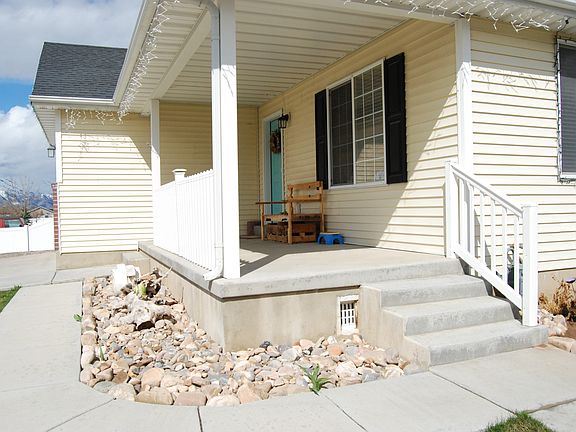 spacious front porch