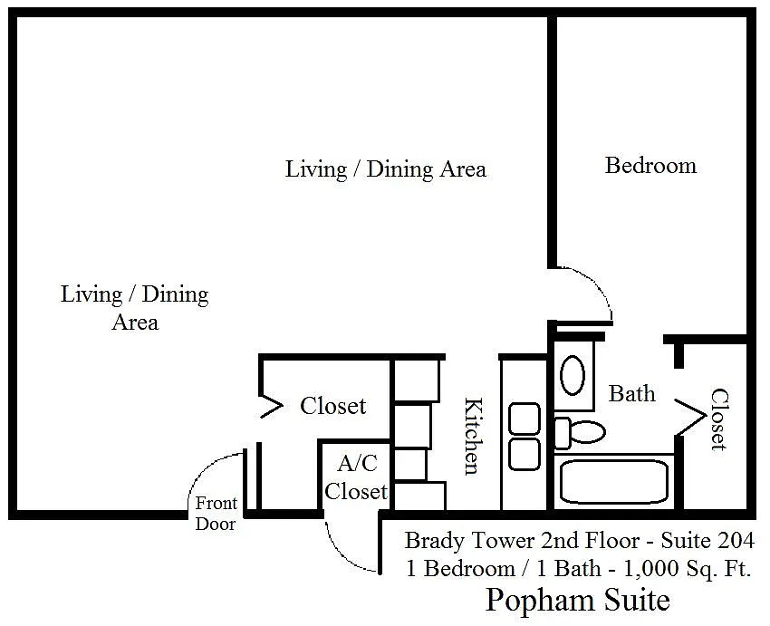 Floor plan Popham