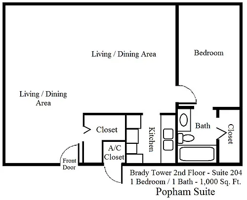 Floor plan Popham