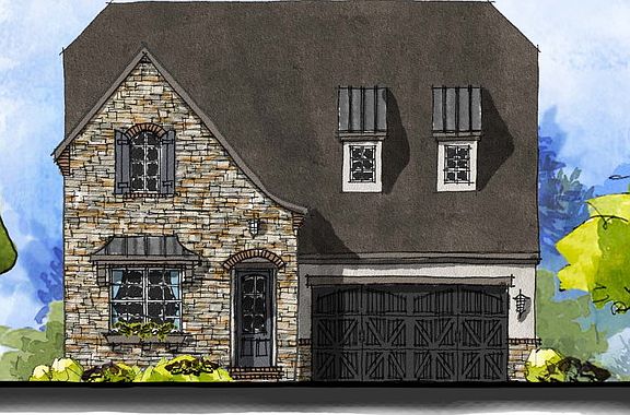 Dana Point - French Cottage 2-Car Front Load Garage Note Renderings may show optional features