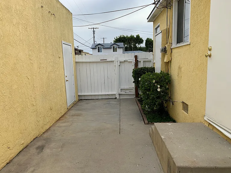 patio and part of back space