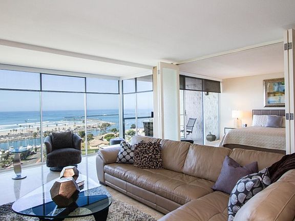 Master suite opens up off the living room.