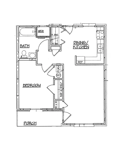 Floor plan 1 Bedroom