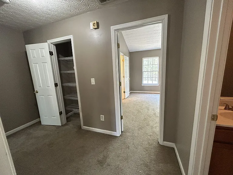 Hallway with Linen Closet
