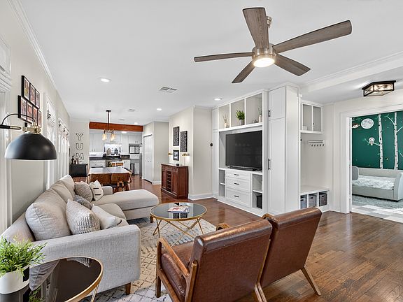Large open family room connected to dinning room for family events