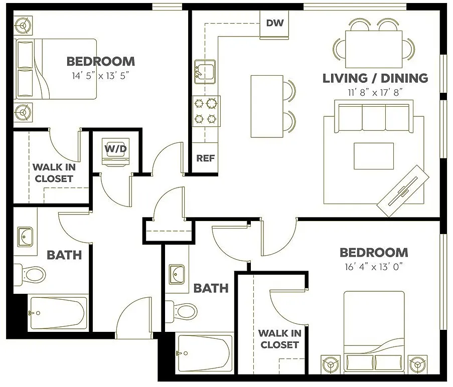 Floor plan 2X2 D10