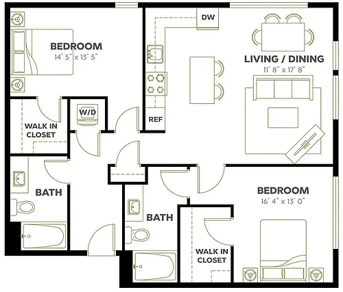 Floor plan 2X2 D10