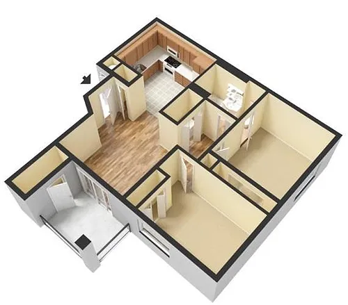 Floor plan 2 Bedroom