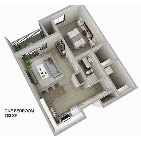 Floor plan 1 Bedroom