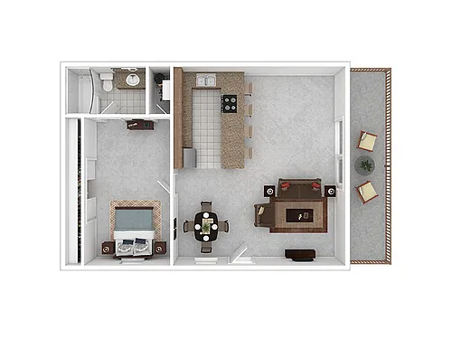 Floor plan 1X1