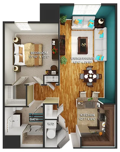 Floor plan Gramercy- 88 Roosevelt