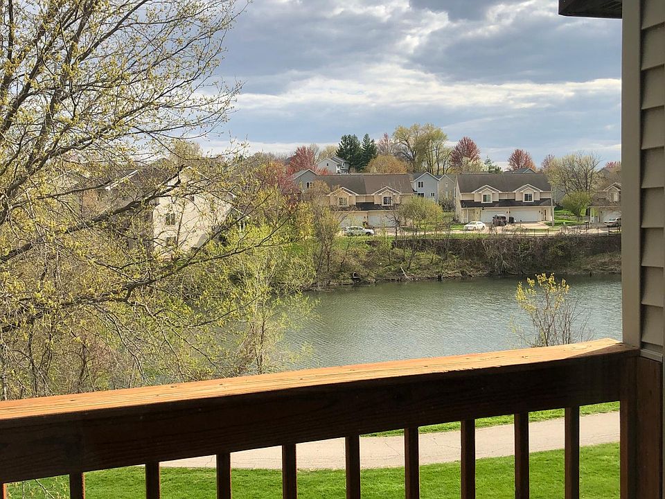 Deck overlooking a pond