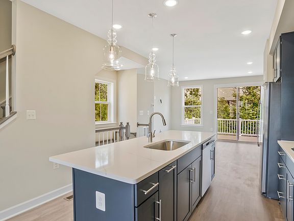 Quartz countertops in gourmet kitchen