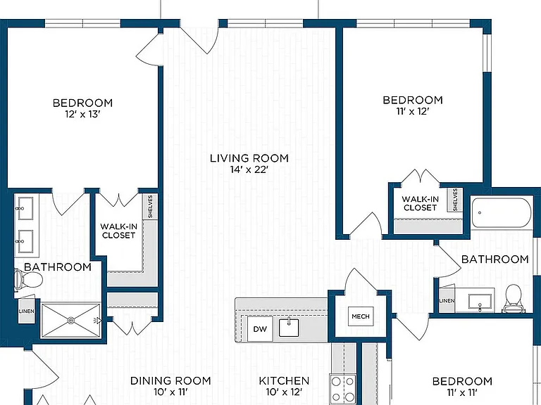Floor Plan C3 | Echelon at Charlotte | Apartments in Charlotte, NC Floor Plan C3 | Echelon at Charlotte | Apartments in Charlotte, NC