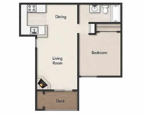 Floor plan 1 Bedroom