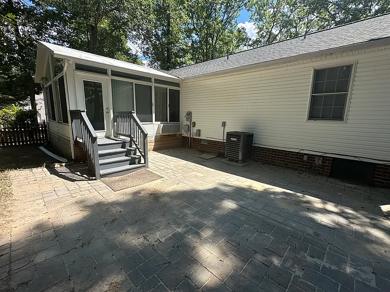 Back yard with patio