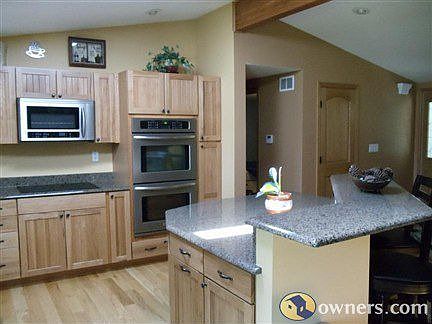 Kitchen Hickory Cabinets & Granite Countertops