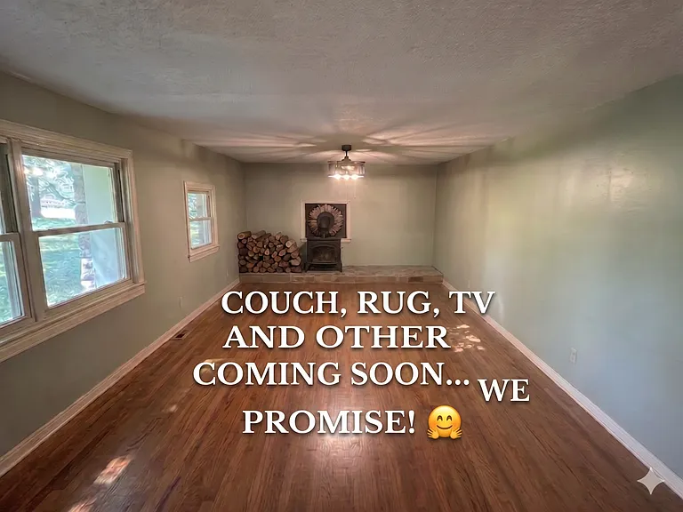 Living room off the kitchen, furnishings coming soon!