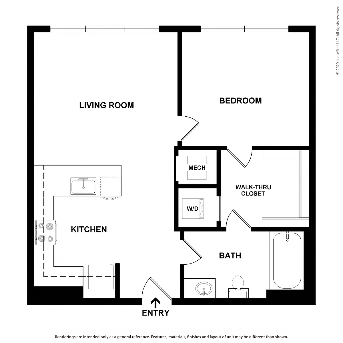 Floor plan Flat A