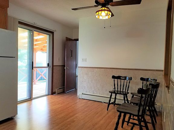 dining area and sliding door to deck.