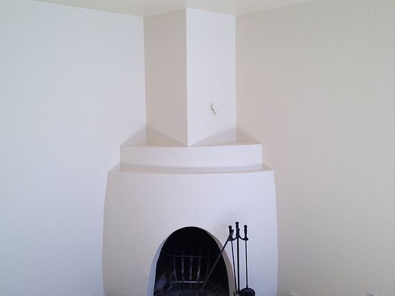 kiva fireplace in living room